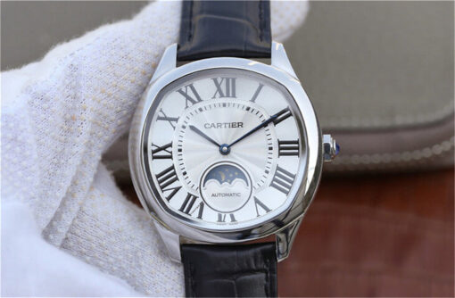 Replica Drive De Cartier Moonphase WSNM0008 Stainless Steel - Buy Replica Watches