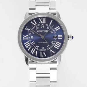 Replica AF Factory RONDE DE CARTIER WSRN0023 Blue Dial - Buy Replica Watches