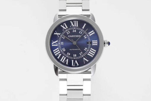 Replica AF Factory RONDE DE CARTIER WSRN0023 Blue Dial - Buy Replica Watches