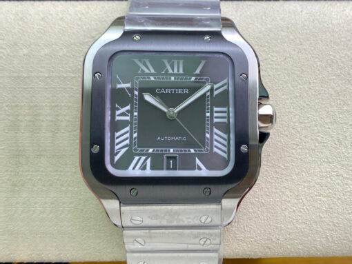 Replica GF Factory Cartier Santos WSSA0037 V2 Gray Dial - Buy Replica Watches