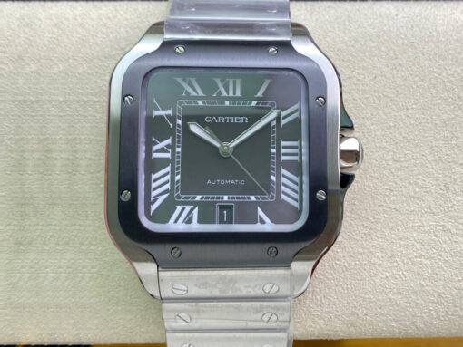 Replica GF Factory Cartier Santos WSSA0037 V2 Gray Dial - Buy Replica Watches