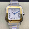 Replica BV Factory Cartier De Santos W2SA0016 35MM White Dial - Buy Replica Watches