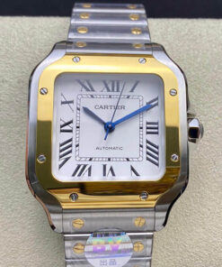 Replica BV Factory Cartier De Santos W2SA0016 35MM White Dial - Buy Replica Watches