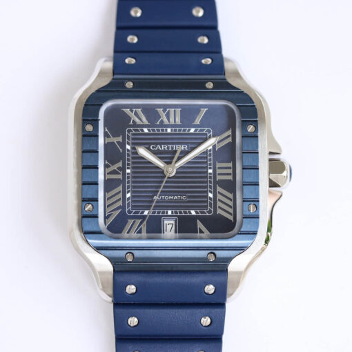 Replica GF Factory Cartier Santos Blue Dial - Buy Replica Watches