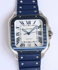 Replica GF Factory Cartier Santos Rubber Strap - Buy Replica Watches