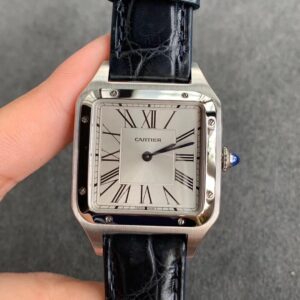 Replica Cartier Santos WSSA0022 Silver-Plated Frosted Dial - Buy Replica Watches