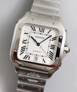 Replica BV Factory Cartier Santos WSSA0009 White Dial - Buy Replica Watches