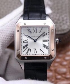 Replica F1 Factory Cartier Santos Dumont W2SA0017 Silver Dial - Buy Replica Watches