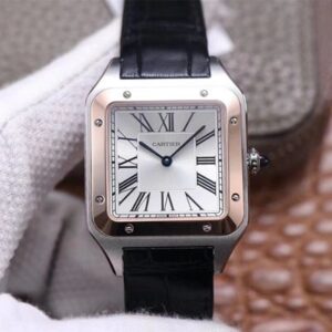 Replica F1 Factory Cartier Santos Dumont W2SA0017 Silver Dial - Buy Replica Watches