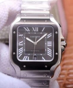 Replica V6 Factory Cartier Santos de WSSA0037 Gray Dial - Buy Replica Watches