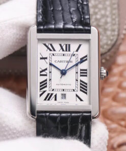 Replica V9 Factory Cartier Tank WSTA0029 White Dial - Buy Replica Watches