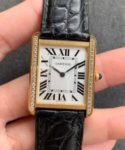 Replica K11 Factory Cartier Tank K11 Factory V2 Yellow Gold White Dial - Buy Replica Watches