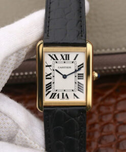 Replica K11 Factory Cartier Tank W5200002 Gold Case - Buy Replica Watches