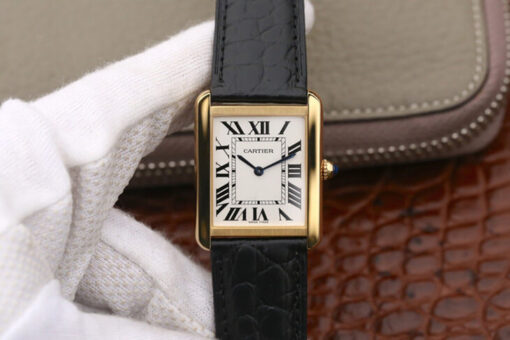 Replica K11 Factory Cartier Tank W5200002 Gold Case - Buy Replica Watches