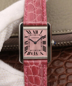 Replica K11 Factory Cartier Tank W5200000 Pink Dial - Buy Replica Watches