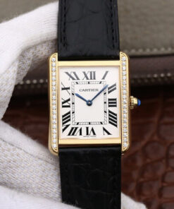 Replica K11 Factory Cartier Tank Yellow Gold Diamond - Buy Replica Watches