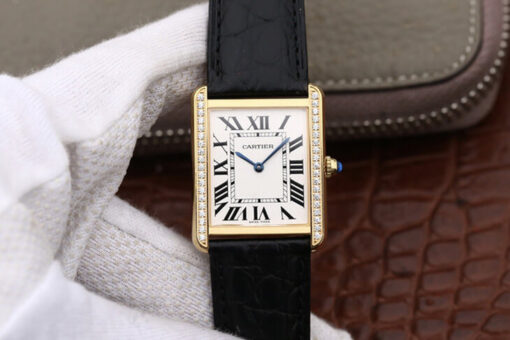 Replica K11 Factory Cartier Tank Yellow Gold Diamond - Buy Replica Watches