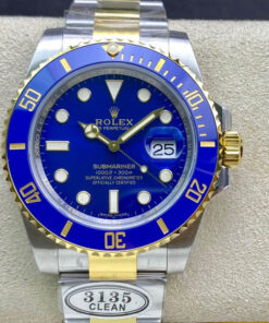 Replica Clean Factory Rolex Submariner 116613LB-97203 V4 Blue Bezel - Buy Replica Watches