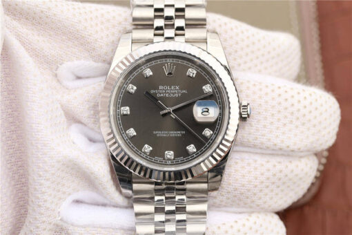 Replica EW Factory Rolex Datejust M126334-0006 Grey Dial - Buy Replica Watches
