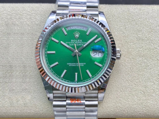 Replica GM Factory Rolex Day Date 40MM Green Dial - Buy Replica Watches
