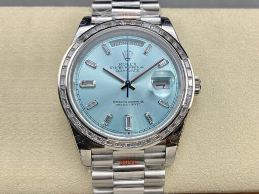 Replica GM Factory Rolex Day Date M228396TBR-0002 Ice Blue Dial - Buy Replica Watches