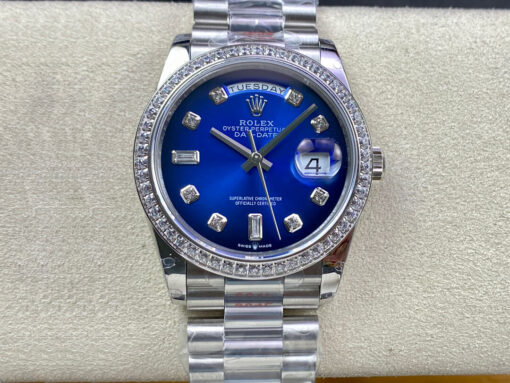 Replica GM Factory Rolex Day Date M128396TBR-0008 36MM Diamond Bezel - Buy Replica Watches
