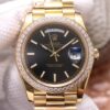 Replica EW Factory Rolex Day Date 40MM Black Dial - Buy Replica Watches