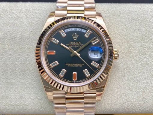 Replica EW Factory Rolex Day Date 40MM Rose Gold - Buy Replica Watches