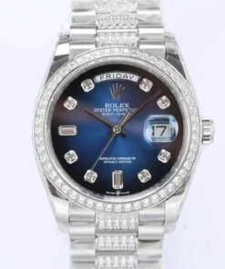 Replica EW Factory Rolex Day Date M128349RBR-0016 Blue Dial - Buy Replica Watches