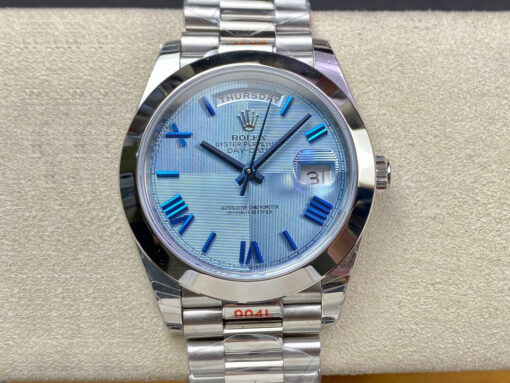 Replica EW Factory Rolex Day Date M228206-0001 Blue Dial - Buy Replica Watches