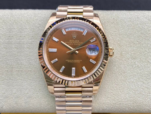 Replica EW Factory Rolex Day Date 228235 V2 Brown Dial - Buy Replica Watches