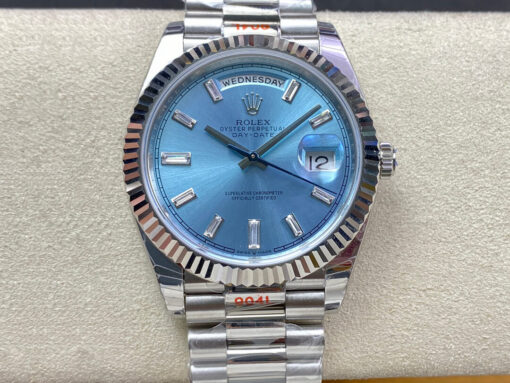 Replica EW Factory Rolex Day Date M228236-0006 Ice Blue Dial - Buy Replica Watches