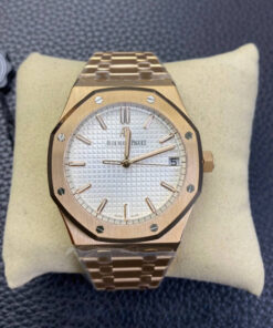 Replica ZF Factory Audemars Piguet Royal Oak 15500 Rose Gold White Dial - Buy Replica Watches