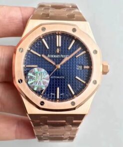 Replica JF Factory Audemars Piguet Royal Oak 15400OR.OO.1220OR.03 Blue Dial - Buy Replica Watches