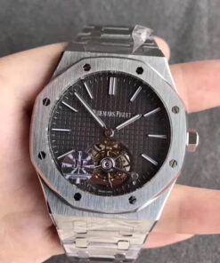 Replica JF Factory Audemars Piguet Royal Oak Tourbillon 26510PT.OO.1220PT.01 Grey Dial - Buy Replica Watches