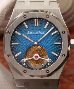 Replica JF Factory Audemars Piguet Royal Oak Tourbillon 26522TI.OO.1220TI.01 Smoky Blue Dial - Buy Replica Watches