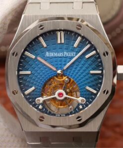 Replica JF Factory Audemars Piguet Royal Oak Tourbillon 26522TI.OO.1220TI.01 Smoky Blue Dial - Buy Replica Watches