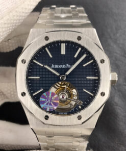 Replica JF Factory Audemars Piguet Royal Oak Tourbillon 26510ST.OO.1220ST.01 Blue Dial - Buy Replica Watches