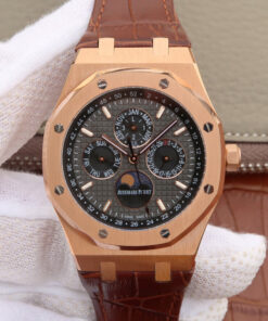 Replica JF Factory Audemars Piguet Royal Oak Perpetual Calendar 26574 Rose Gold - Buy Replica Watches