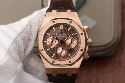 Replica OM Factory Audemars Piguet Royal Oak Chronograph 26331OR.OO.D821CR.01 Rose Gold - Buy Replica Watches