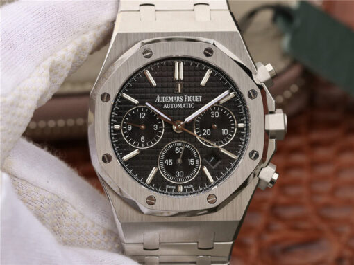 Replica OM Factory Audemars Piguet Royal Oak Chronograph 26320ST.OO.1220ST.01 Black Dial - Buy Replica Watches