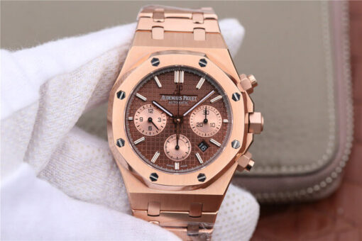 Replica OM Factory Audemars Piguet Royal Oak Chronograph 26331OR.OO.1220OR.02 Rose Gold - Buy Replica Watches