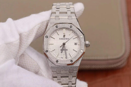 Replica JH Factory Audemars Piguet Royal Oak 15454BC.GG.1259BC.01 Silver Dial - Buy Replica Watches