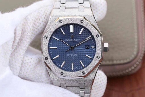 Replica JH Factory Audemars Piguet Royal Oak 15454BC.GG.1259BC.01 Blue Dial - Buy Replica Watches