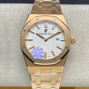 Replica JF Factory Audemars Piguet Royal Oak 67650OR.OO.1261OR.01 White Dial - Buy Replica Watches