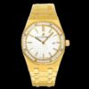 Replica JF Factory Audemars Piguet Royal Oak 67651BA.ZZ.1261BA.01 Yellow Gold Diamond - Buy Replica Watches