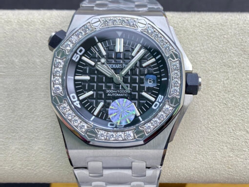 Replica JF Factory Audemars Piguet Royal Oak Offshore 15703 Diamond-set Bezel - Buy Replica Watches