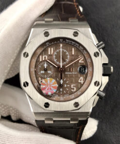 Replica JF Factory Audemars Piguet Royal Oak Offshore 26470ST.OO.A820CR.01 Brown Dial - Buy Replica Watches