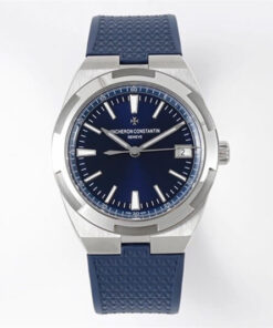 Replica PPF Factory Vacheron Constantin Overseas 4500V Blue Rubber Strap - Buy Replica Watches
