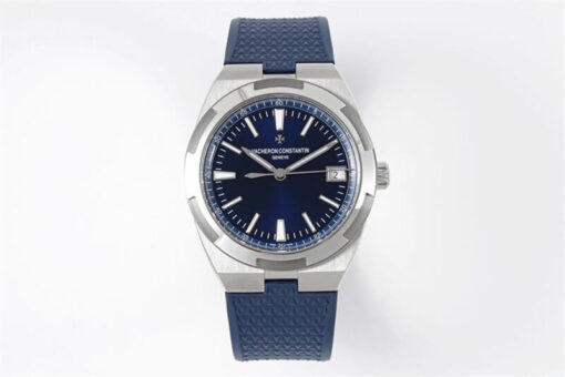Replica PPF Factory Vacheron Constantin Overseas 4500V Blue Rubber Strap - Buy Replica Watches